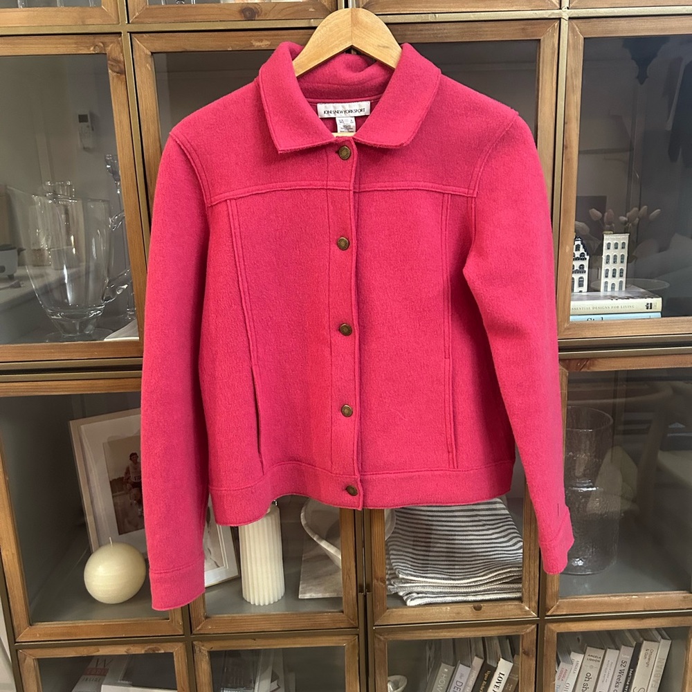 Wool Bright Pink Jacket - Picture 2 of 9